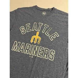 Seattle Mariners M’s Trident Logo MLB Baseball T-Shirt MEDIUM Connect Griffey